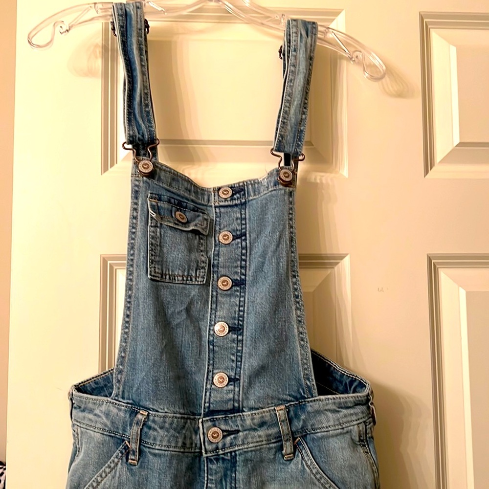 Hollister low rise overalls